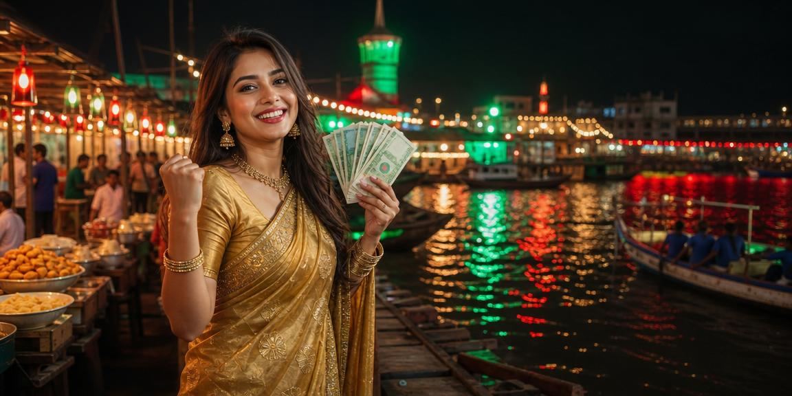 নারায়ণগঞ্জে ক্রিকেট বেটিং পুরস্কার শাড়ি পরা নারী